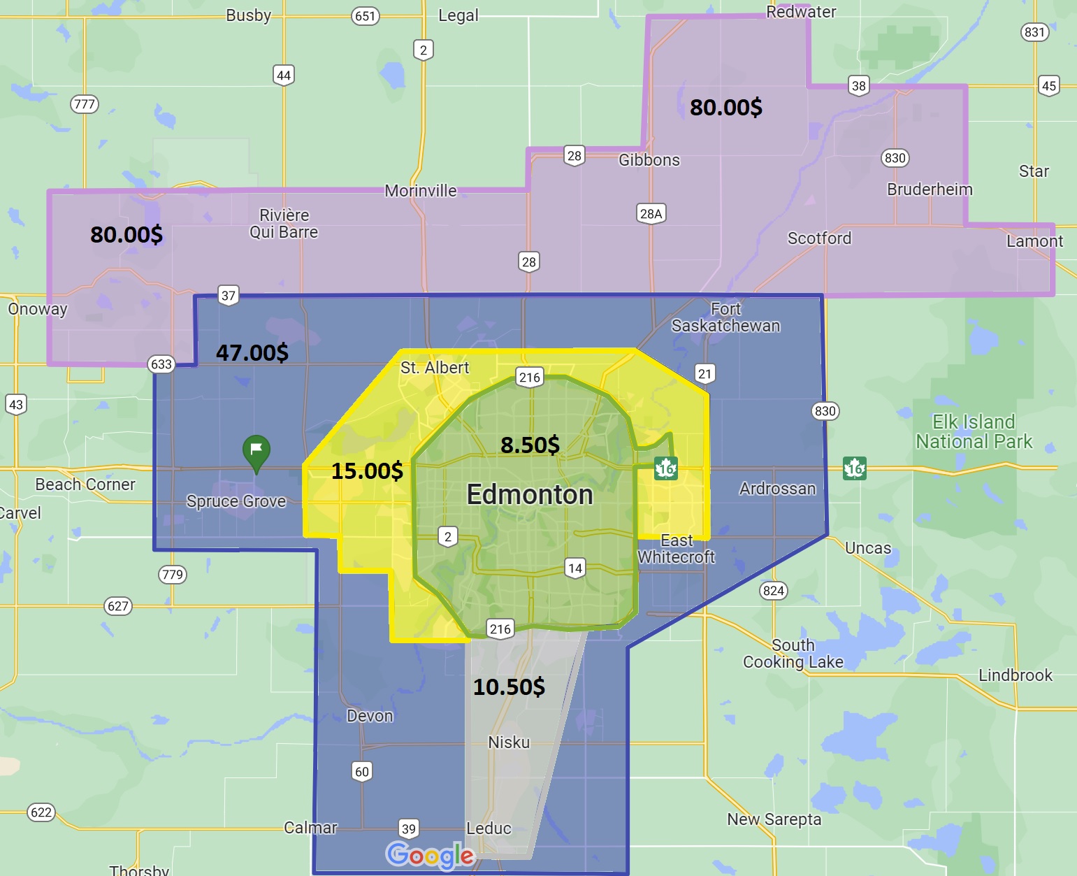 Runners Light Hauling rate zone map July 15 2023 (003)